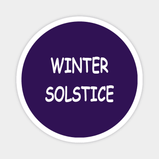 Winter Solstice, transparent Magnet